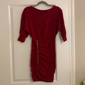 2B Bebe Burgandy Dress